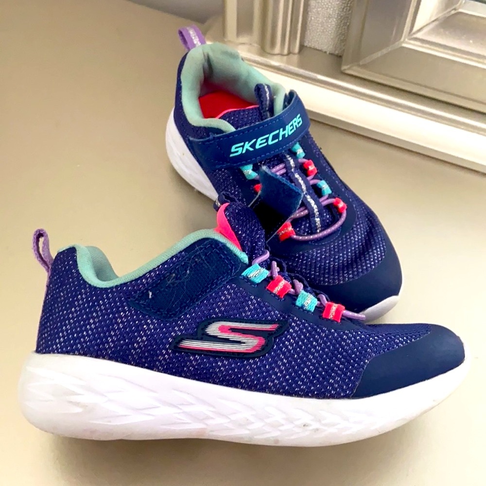 Blue, pink, purple sketchers sneakers - Picture 6 of 6